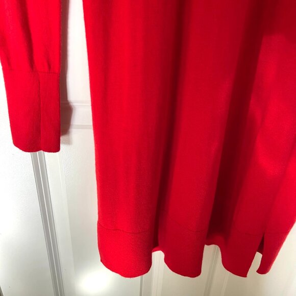 Halogen Women’s Red Long Open Front Cardigan – Small - Picture 11 of 11